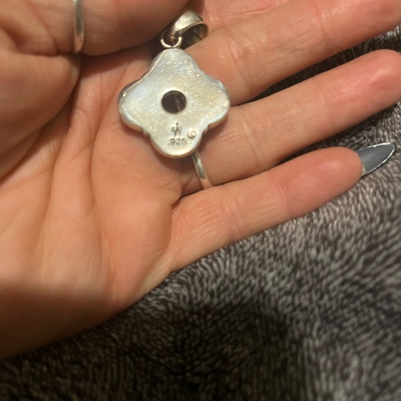 Hand made native jewelry pendant turquoise - Picture 2 of 4